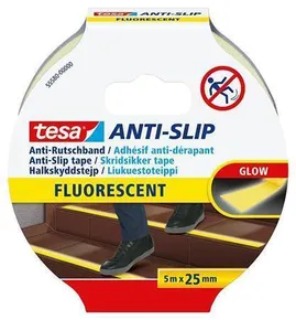Protišmyková páska Anti-Slip 55580, fluorescenčná, 25 mm x 5m, TESA